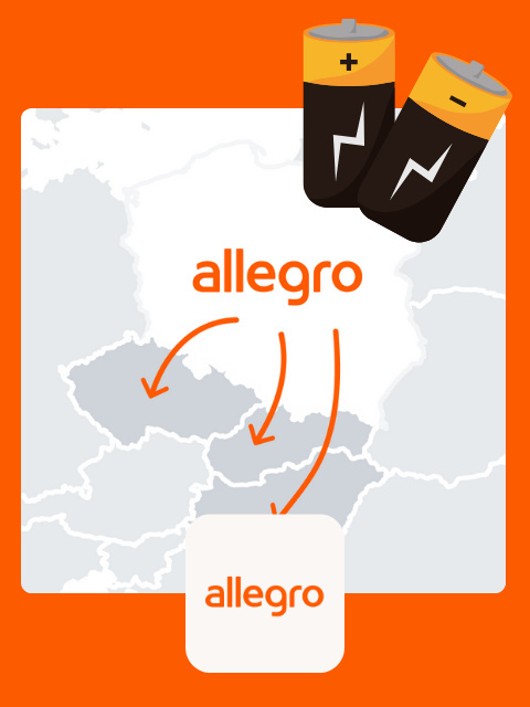 Pakiet EPR Allegro - rejestracja WEEE i BATERII – - CZECHY, SŁOWACJA i WĘGRY Pakiet EPR Allegro - rejestracja WEEE i BATERII – - CZECHY, SŁOWACJA i WĘGRY